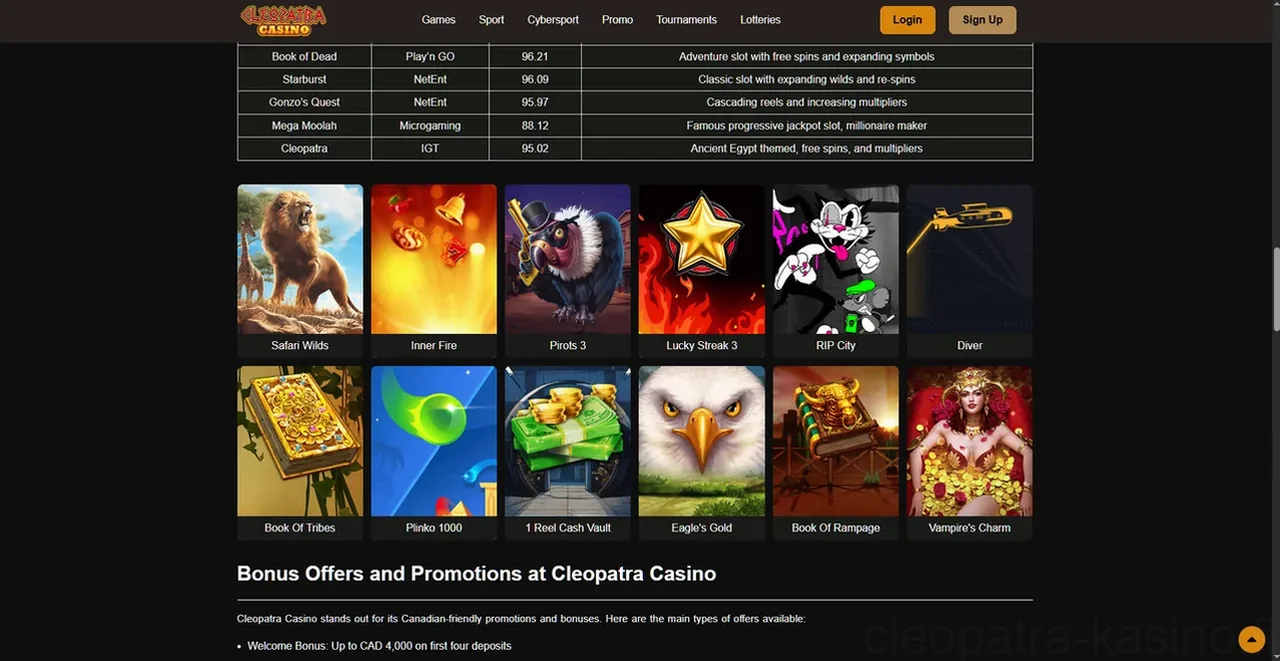 Cleopatra Casino Casino